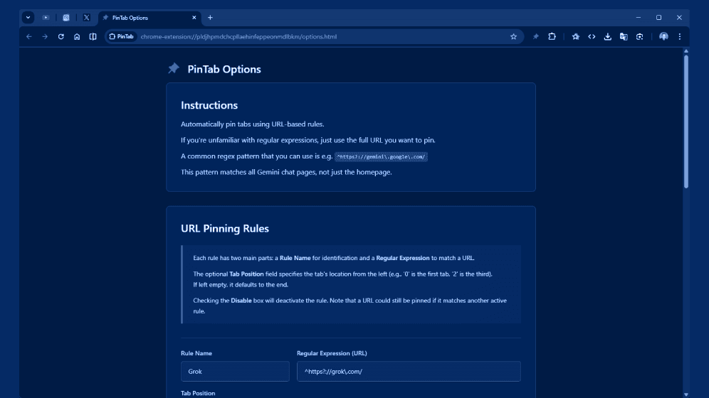 Cover Image for PinTab: Smarter Tab Management for Chrome